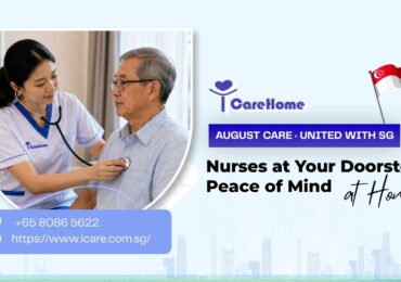 Elderly caregiver in Singapore providing personalised home care