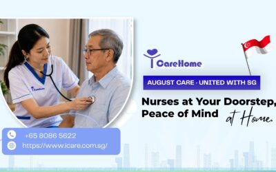 Elderly caregiver in Singapore providing personalised home care