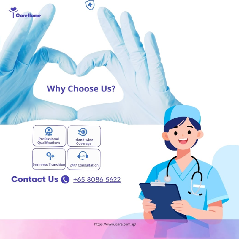 Part time caregiver for elderly in Singapore assisting a senior with daily activities