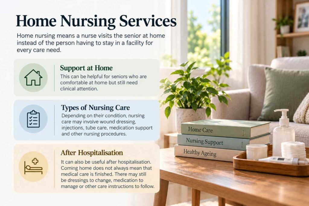 Home nursing services providing care for an elderly person in Singapore